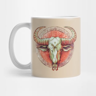 Buffalo skull mandala Mug